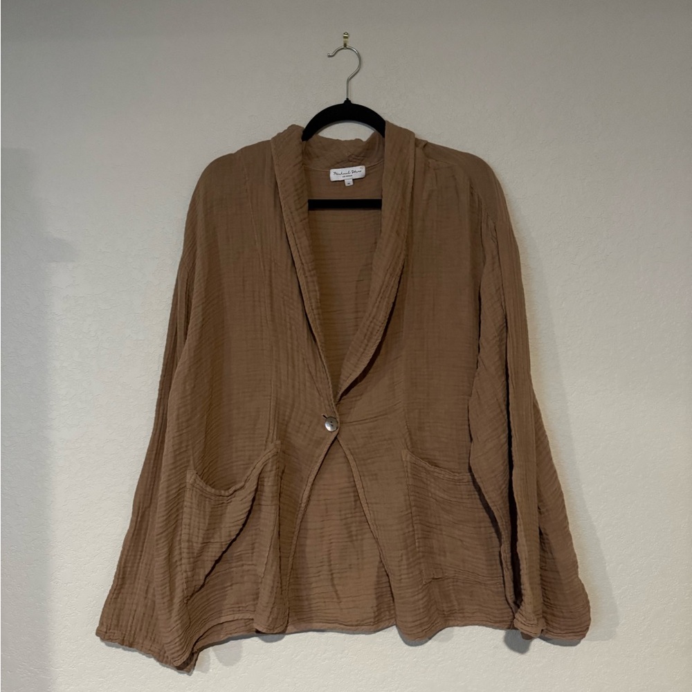Michael Stars Brown Cape Lightweight Design